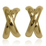 14k Gold Picasso style Earrings