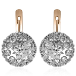 Russian Style Diamond Malinka Earrings 14k