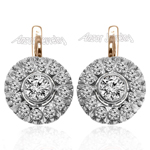 Russian Style Diamond Earrings 585