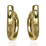 Russian Style Earrings 14k Gold 12mm