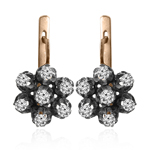 Russian Style Diamond Earrings 14k