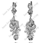 Russian Style Hanging Diamond Earrings 585