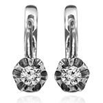 14k Gold Genuine Diamond Earrings for baby
