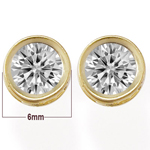 14k Gold Lab Grown Diamond Earrings 1.50 CT