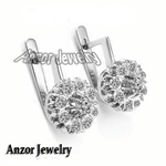 14k Gold Lab Grown Diamond Malinka Earrings