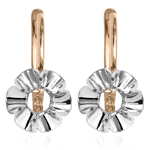14k Gold Russian style Semi-Mount Earrings