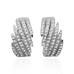Genuine Diamond Earrings in 14k Gold