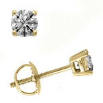 Lab Grown Diamond Stud earrings 14k Gold