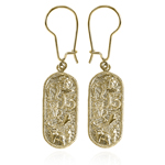 14k Yellow Gold Lucky Items Earrings
