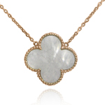 18k Gold Mother of Pearl Necklace