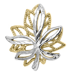 Maple Leaf Design Pendant in 14k Gold