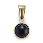 14k Gold Black Onyx Pendant