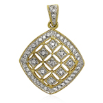 Russian Style Diamond Pendant in 585 14K