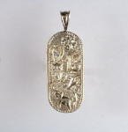 10k Gold Lucky 7 Talisman Good Luck Pendant
