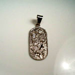 14k Gold 7 Talisman Good Luck Pendant