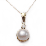 14k Pearl Pendant on Chain