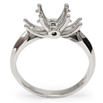 14k White Gold Engagement Setting Ring