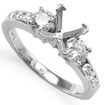 18k Gold Diamond Engagement Ring