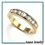 MEN'S ROUND DIAMOND WEDDING BAND RING 14K