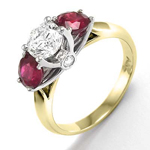 14k Two-Tone Gold Diamond Ring