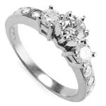 14k White Gold 1.15cwt Diamond Engagement Ring