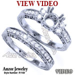 14k Gold Diamond Engagement Ring set