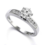 14k White Gold Diamond Ring