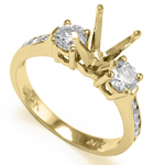 14k Yellow Gold Diamond Ring Setting