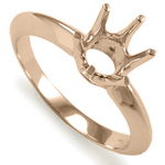 14k Gold Engagement Setting Knife Edge Ring