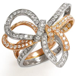 Diamond Anniversary Ring In 950 Platinum And 18K