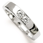 Diamond Wedding band Ring 14k Gold 585