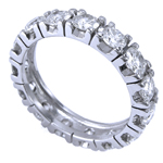 950 Platinum Diamonds Eternity Band