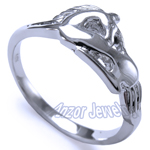 950 Platinum Unicorn Ring