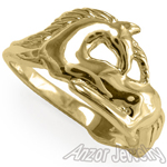 Unicorn Ring Horse lover's Ring 10k