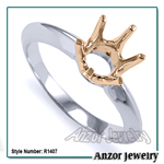 18k Gold Engagement Setting Ring
