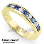 18k Yellow Gold Sapphire Ring