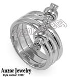 14k Gold Spiral Twig Ring
