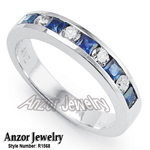 14k White Gold Sapphire Ring