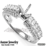 Platinum Diamond Engagement Ring Setting