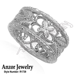 14k Solid Gold Filigree Ring
