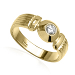 14k Gold Diamond Ring European style