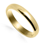Men's 14k Yellow Gold Plain Wedding Band