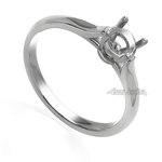 18k White Gold Engagement Ring Setting