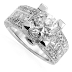 14k Diamond & Lab Grown Diamond Engagement Ring
