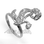 Russian Style Diamond Ring Semi-Mount in 14k