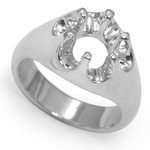 Men's 14k Gold Six-Prong Setting Ring