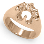 Men's 14k Gold Six-Prong Setting Ring