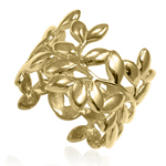 14k Gold Leaf Ring