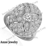 Russian Style Diamond Ring in 14k Gold
