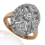 European Style Diamond Ring 14k Gold